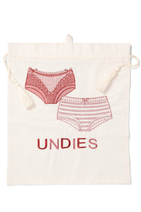 Lingerie Pink Embroidered Travel Packing Bag