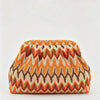 Multicolor Striped Pattern Cloud Clutch Bag