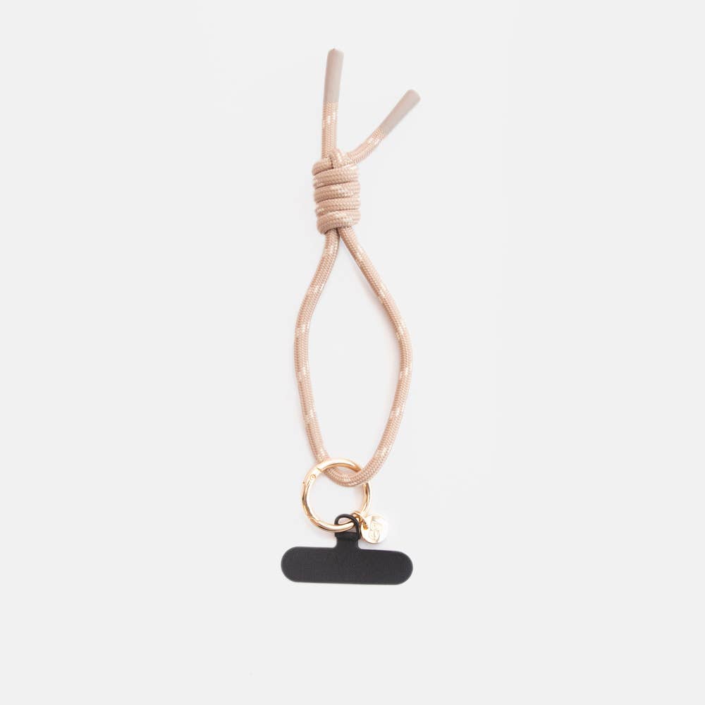Taupe Cord Short Phone Strap