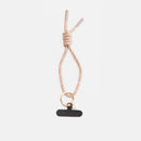 Taupe Cord Short Phone Strap