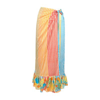 Fruit Stripe Plaid Vienna Sarong
