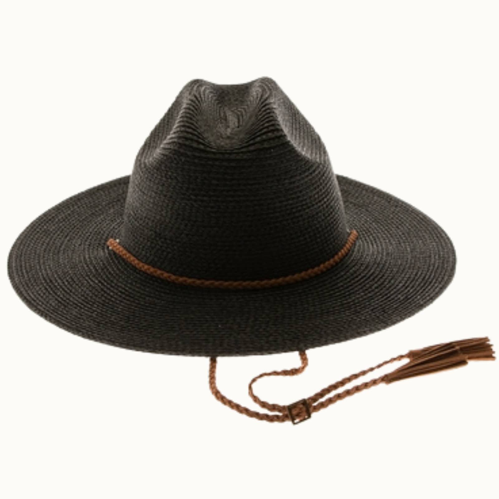 Straw Flat Brim Western Cowboy Hat