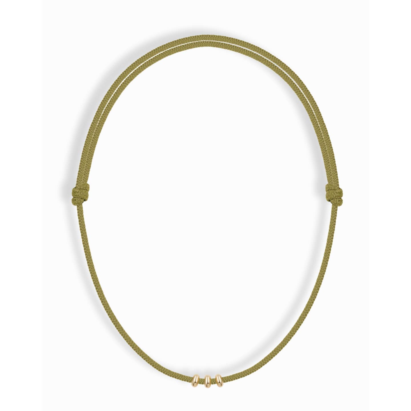Tommy Cord Necklace in Light Green