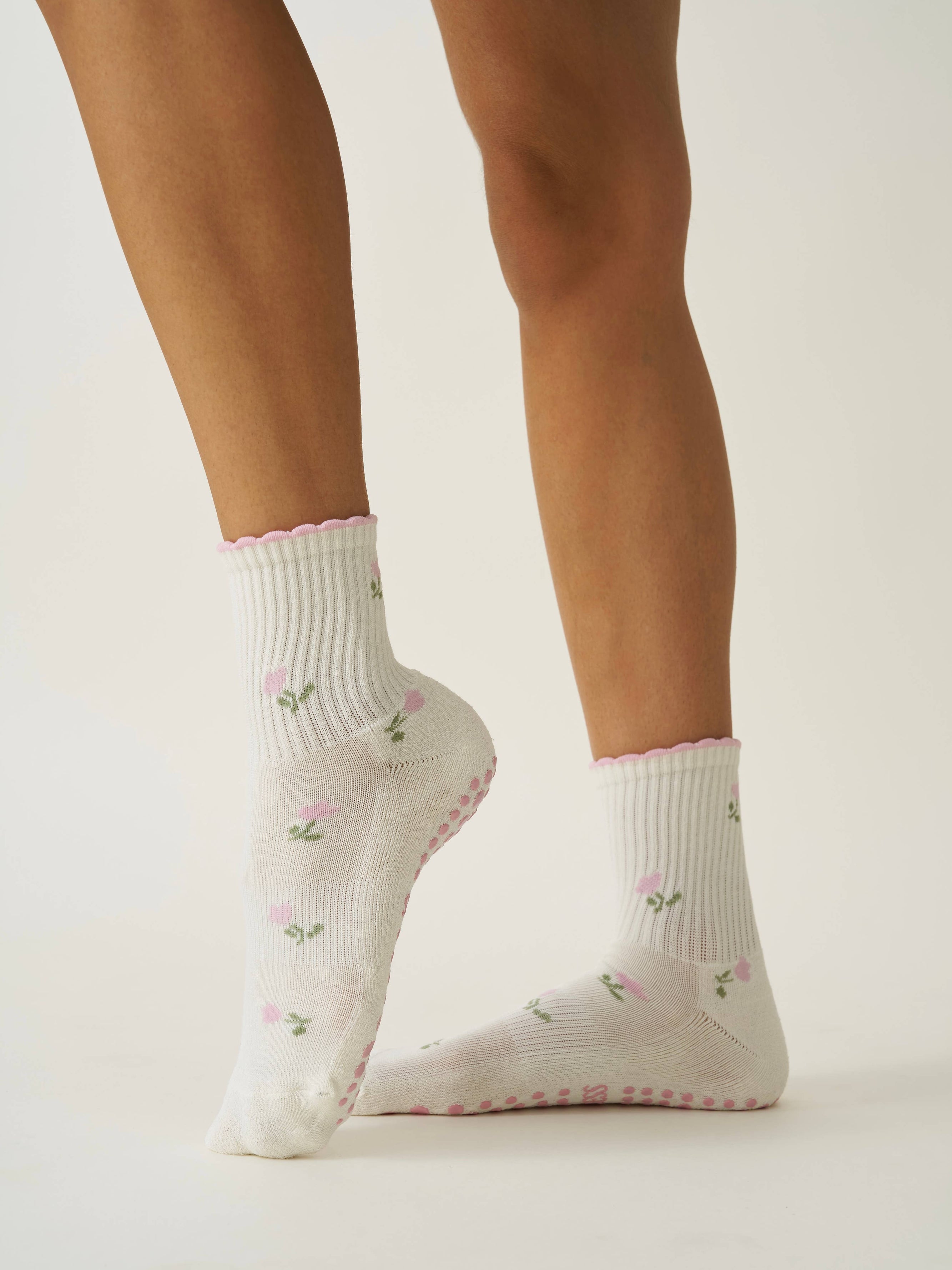 Little Tulip Petal Pilates Socks