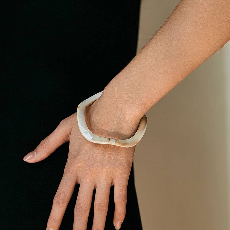 Simple Wave Irregular Acrylic Bracelets
