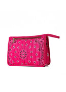 Bandana Print Pouch -Beau Hot Pink