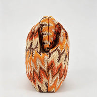 Multicolor Striped Pattern Cloud Clutch Bag