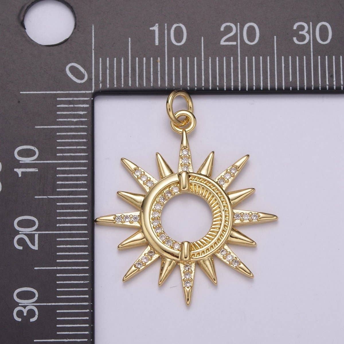 Dainty 14K Gold Filled Ancient Sun pendant