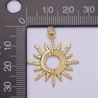 Dainty 14K Gold Filled Ancient Sun pendant