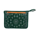 Bandana Print Pouch- Green