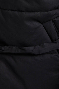 Puffer Jacket with Ribbon Tie on the Front