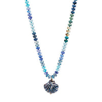 Shell Shaped Ceramic Charm Necklace