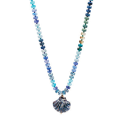 Shell Shaped Ceramic Charm Necklace