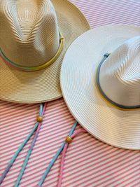 Sun’N’Sand Paperbraid Safari Hat with Colorful Cord