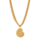 Ammonites Pendant Multi Chain Necklace