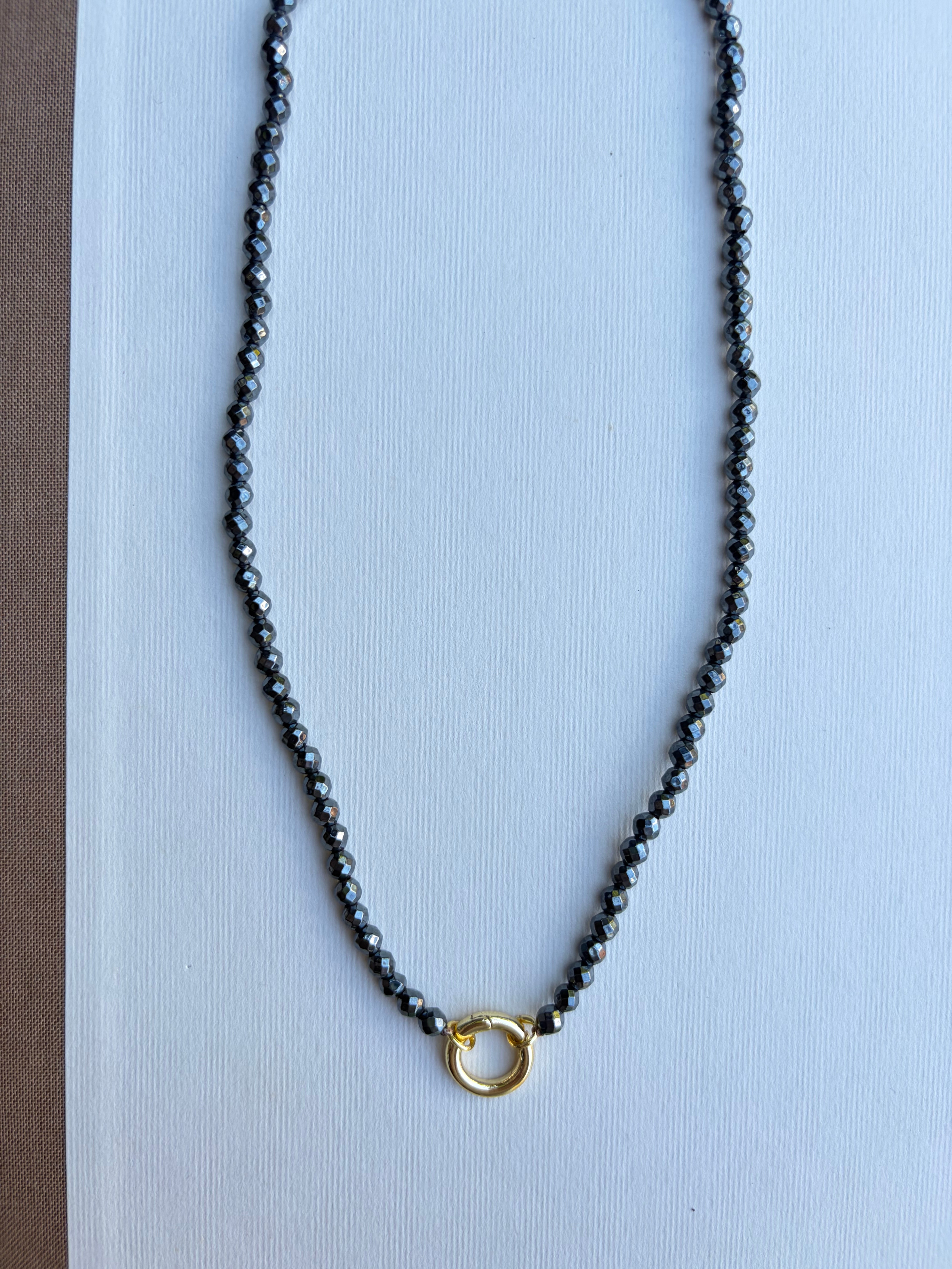 Sparkly Black Beaded Necklace