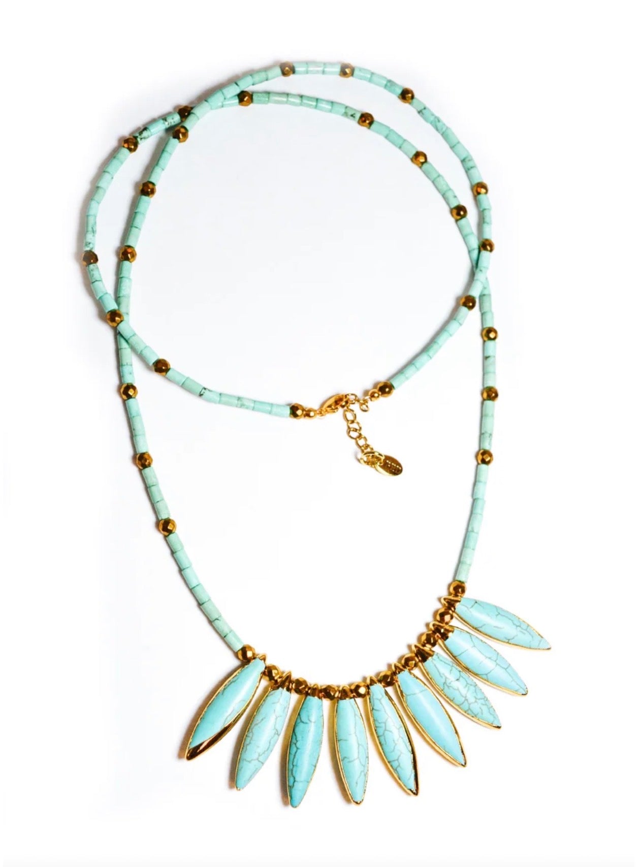 Belmont Turquoise Pendant Necklace