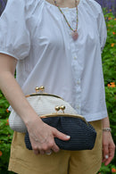 Raffia Clutch
