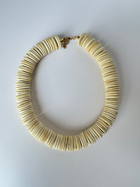 Handmade Coconut Disk Bead Necklace