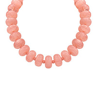 Rondelle Bead Necklace in Pink