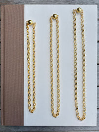 The Belcher Link Gold Chain with Magnetic Clasp