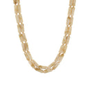 Acrylic Layered Necklace in Ivory