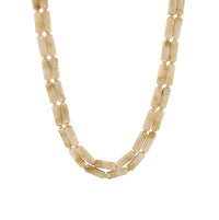 Acrylic Layered Necklace in Ivory