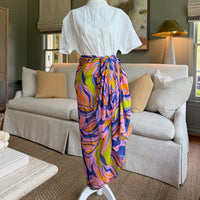 Tropical Sunset Sarong in Pink