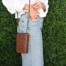 Small Quilted Crossbody Bag with Chain Strap