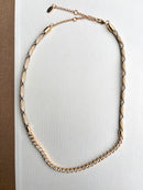 Ivory Paracord & CZ Tennis Necklace