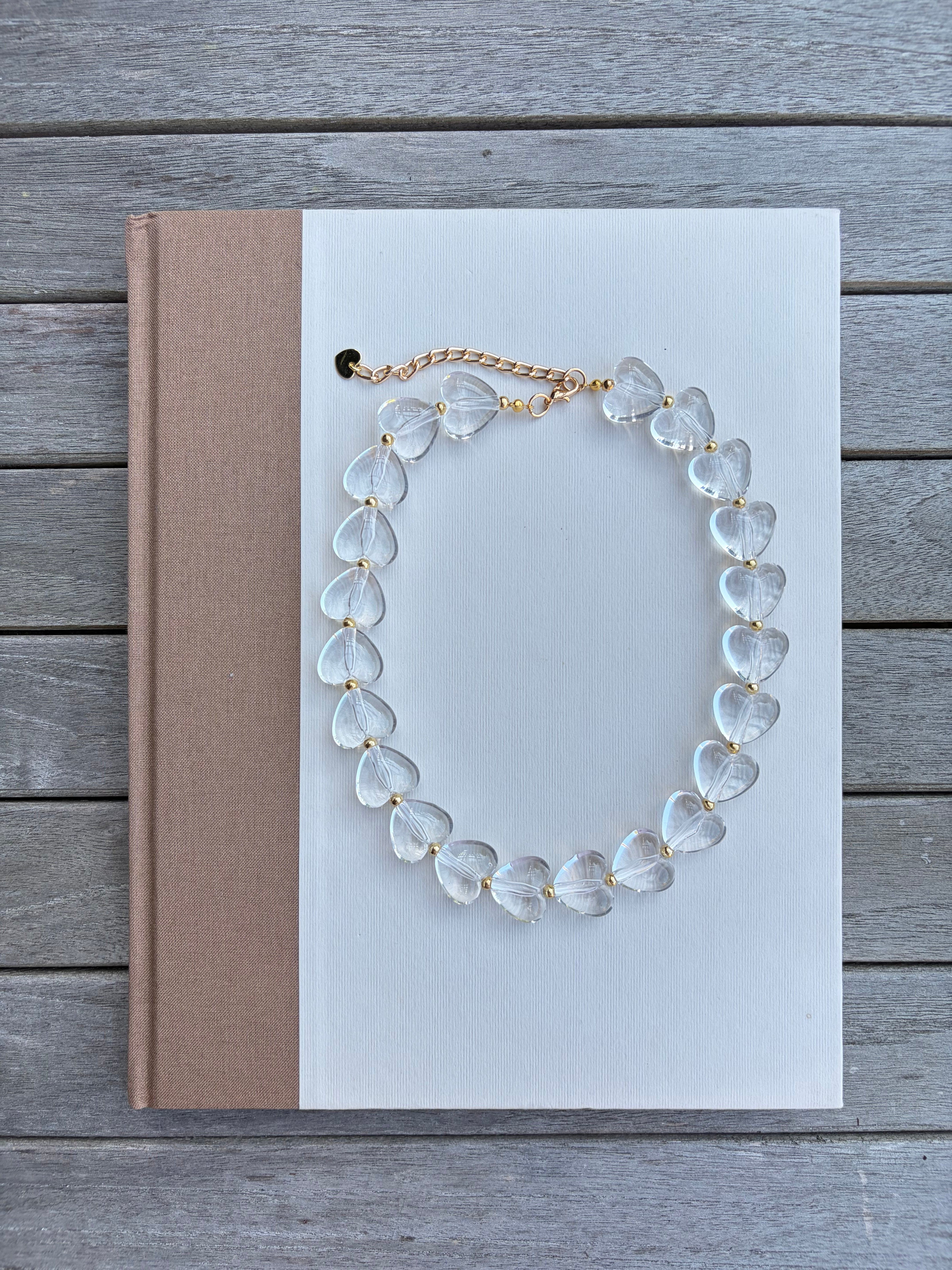 Emberly Heart Beaded Necklace