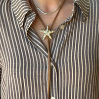 Starfish Bolo Cord Necklace