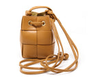 Mini Leather Bucket Bag