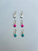 Dainty Cross Dangle Earrings