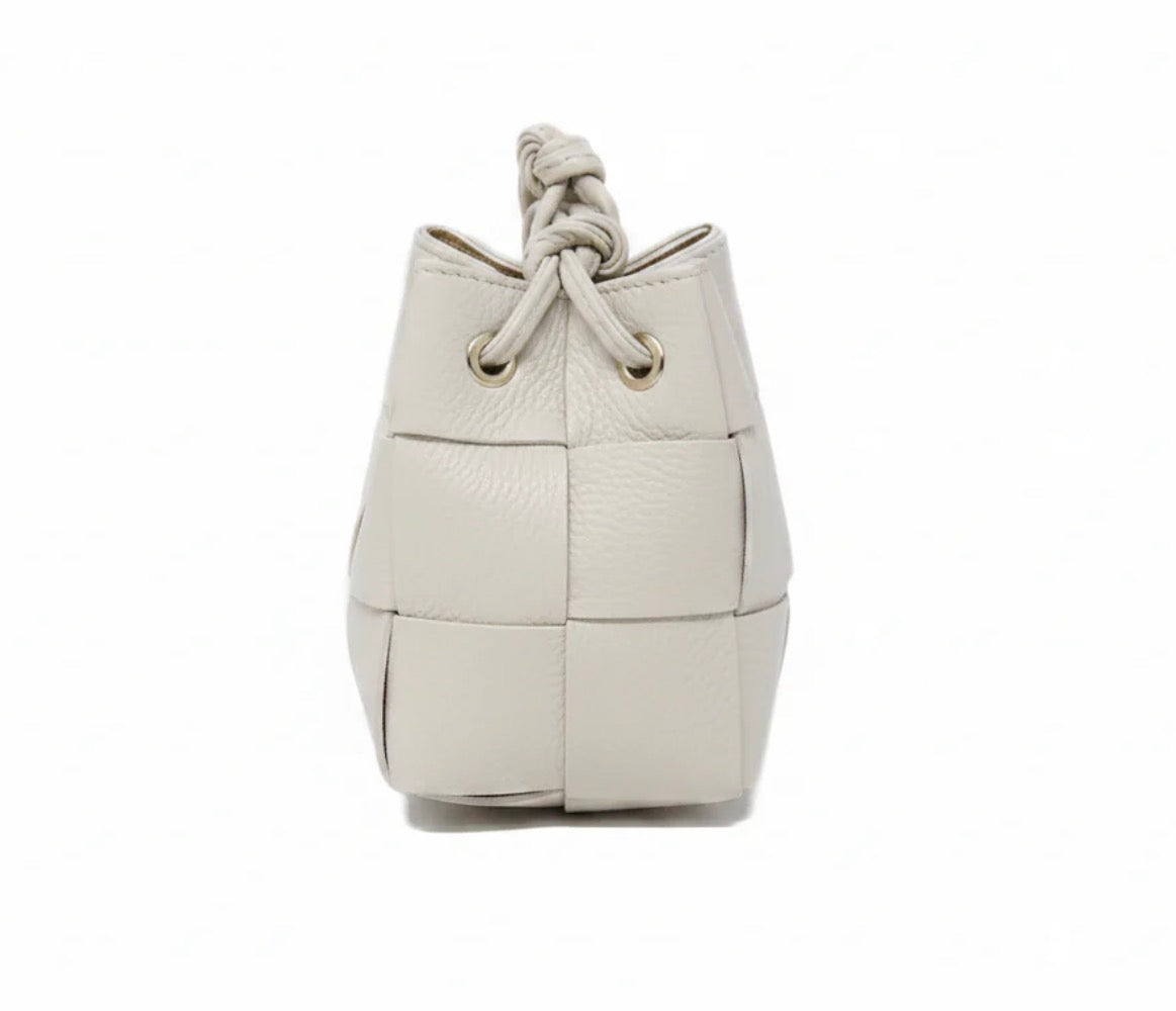 Mini Leather Bucket Bag