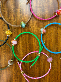 Colorful Cord Bead Bracelet
