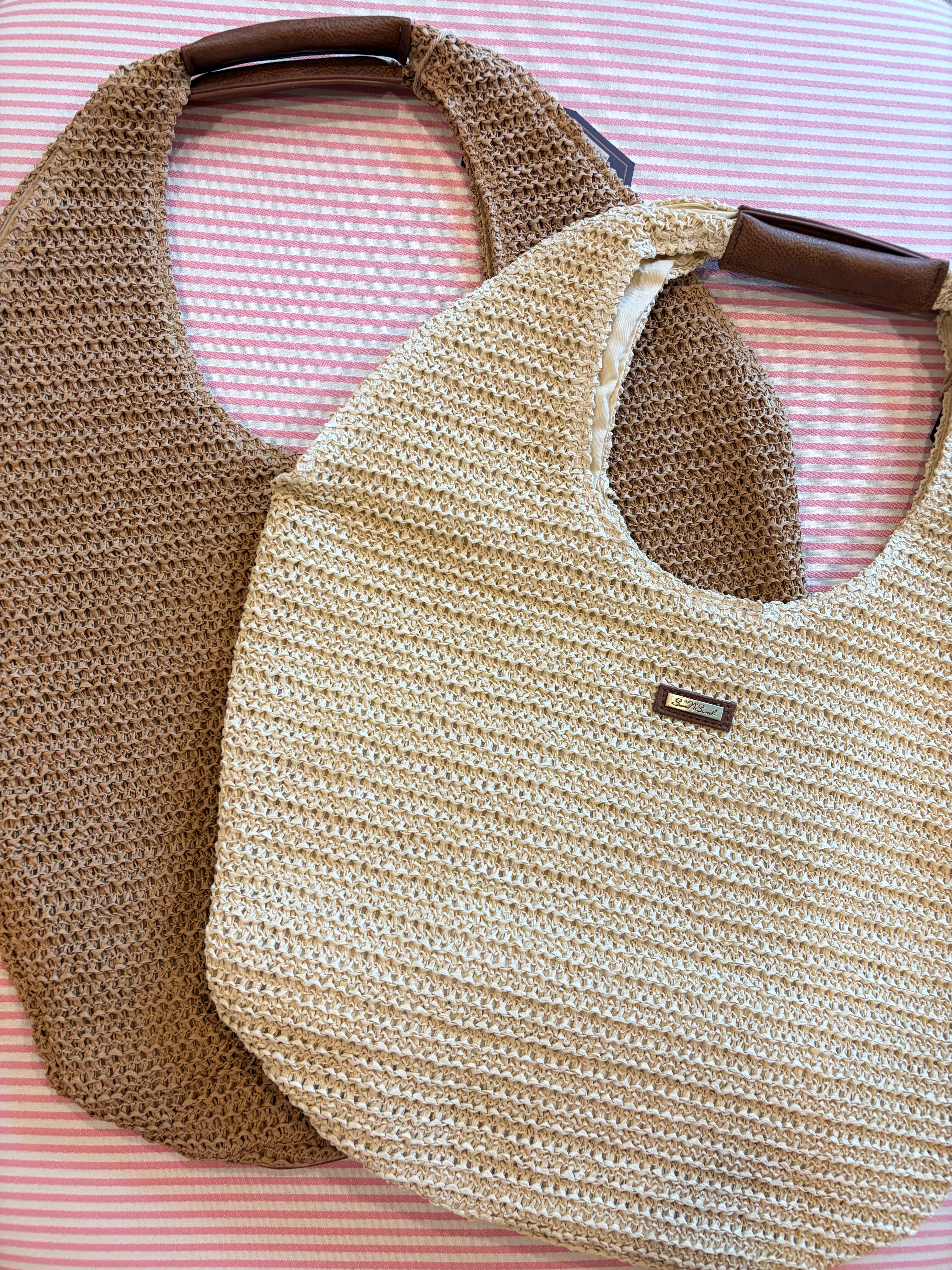 Sun’N’Sand Paper Straw Scoop Tote