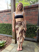Brown Banana Leaf Sarong
