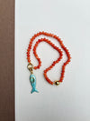 Colorful Fish Beaded Necklace