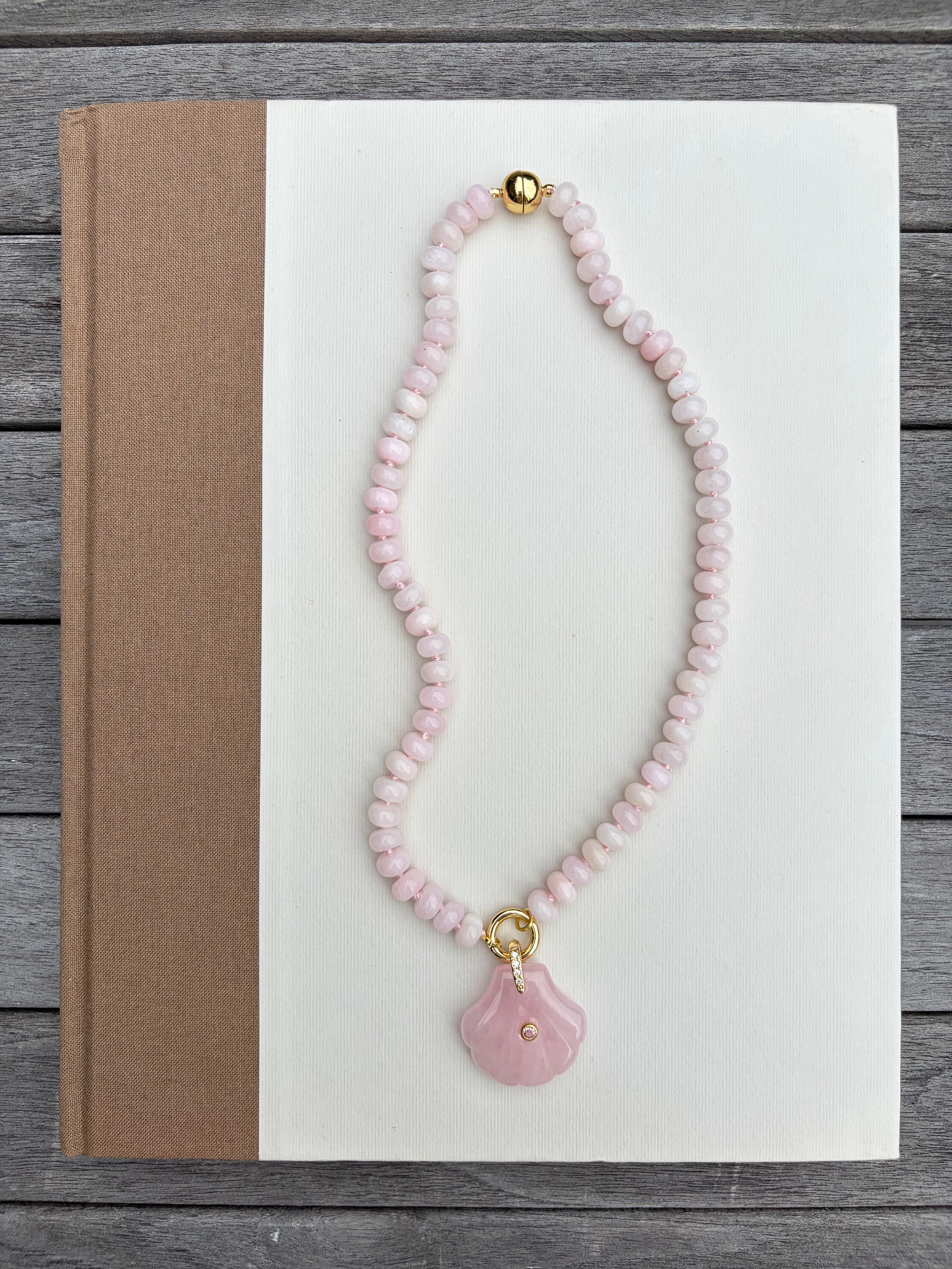 Cotton Candy Shell Necklace