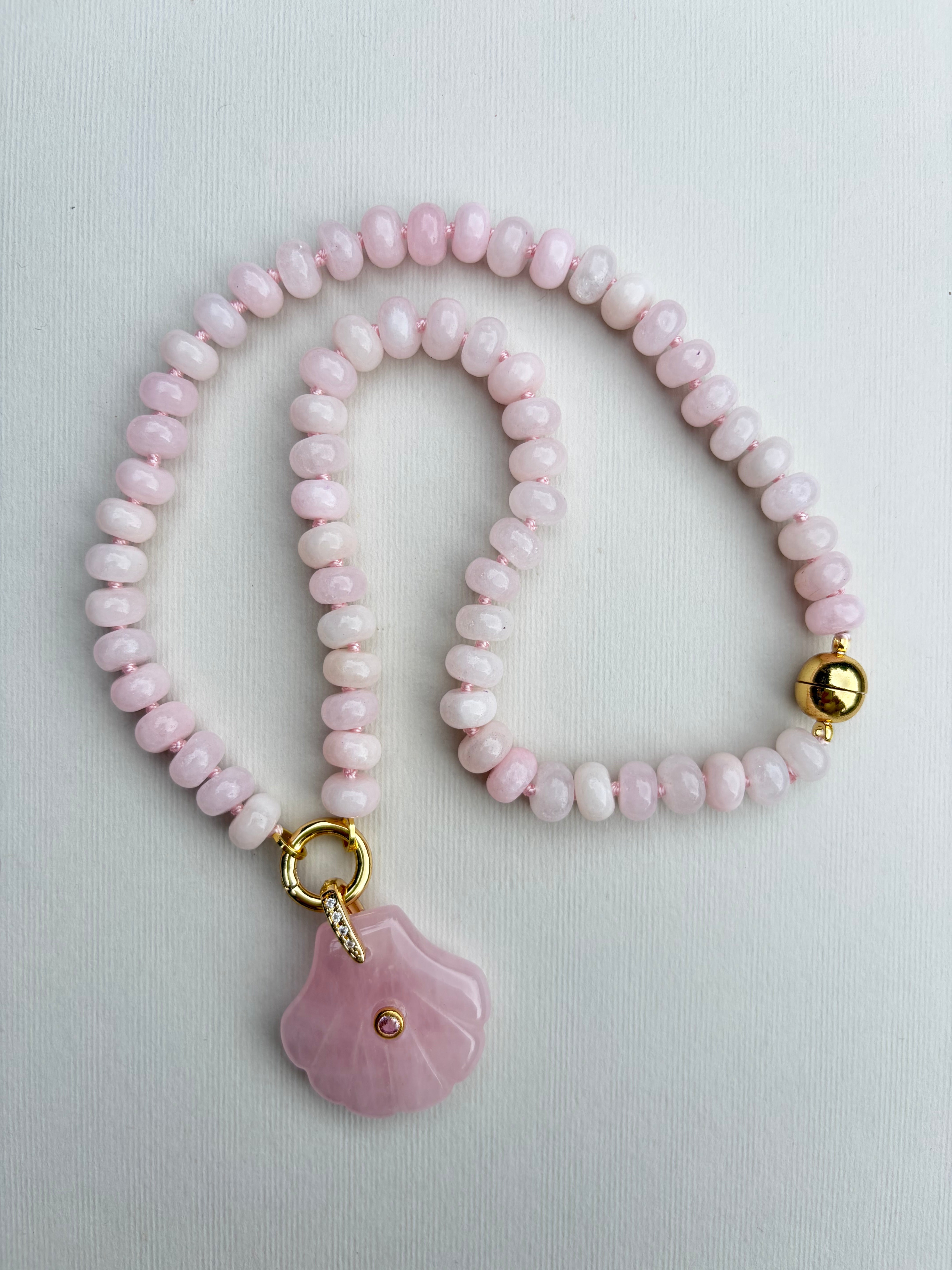 Cotton Candy Shell Necklace