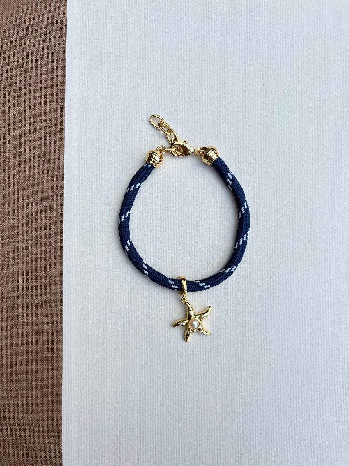 Navy with Starfish Charm