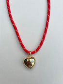 Cherry Paracord Necklace with Charm