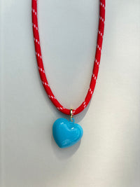 Cherry Paracord Necklace with Charm