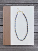 Grey and Gold Beaded Necklace
