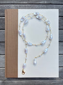 Gloria Baroque Pearl Lariat Necklace