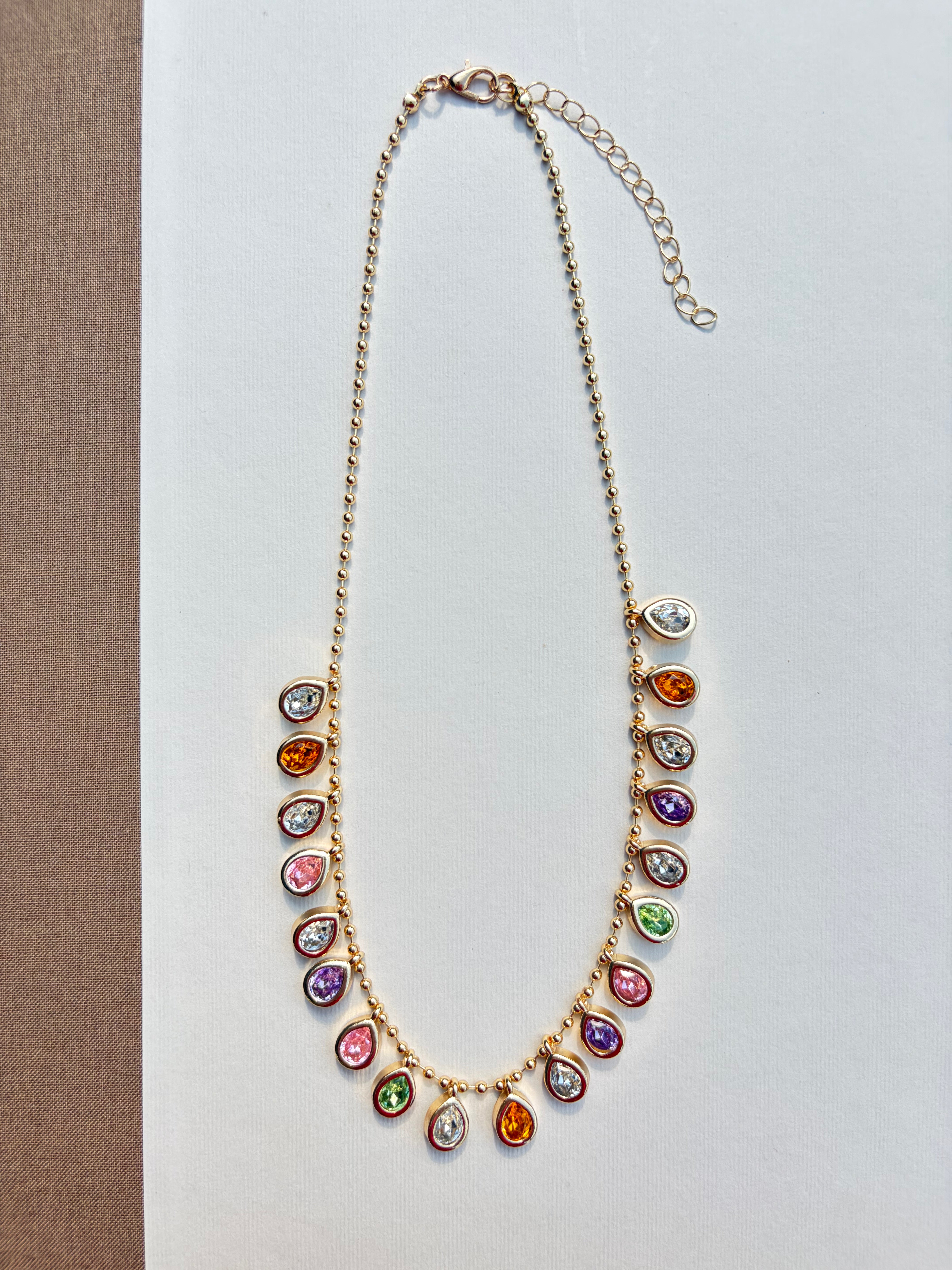 Roberta Rainbow Jewel Necklace
