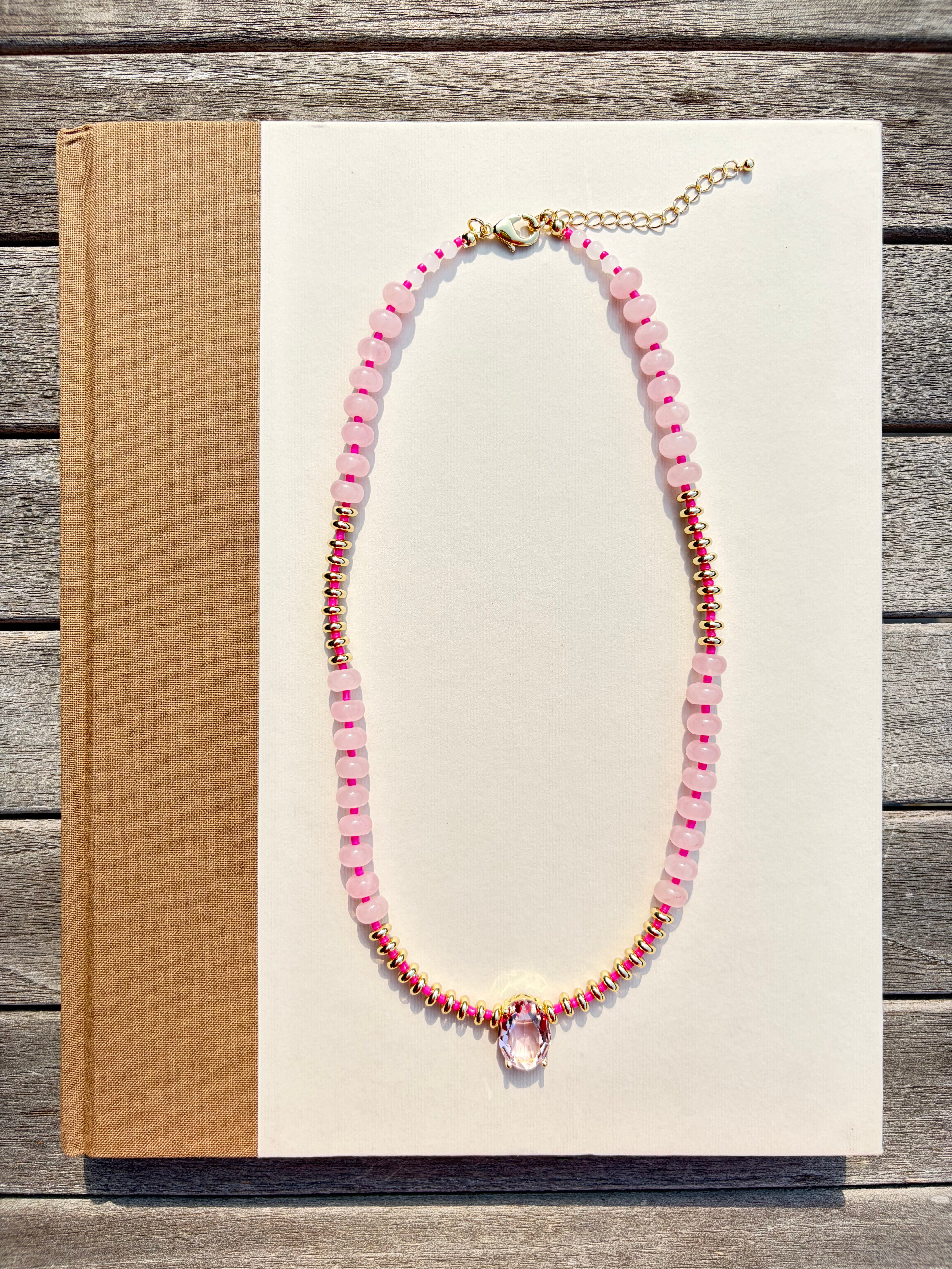 Sampson Pink Jewel Necklace