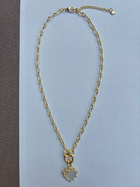 Gold Chain with Heart Charm