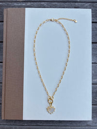 Gold Chain with Heart Charm